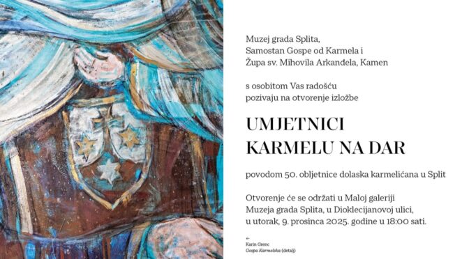 Izložba „Umjetnici Karmelu na dar“ u Muzeju grada Splita